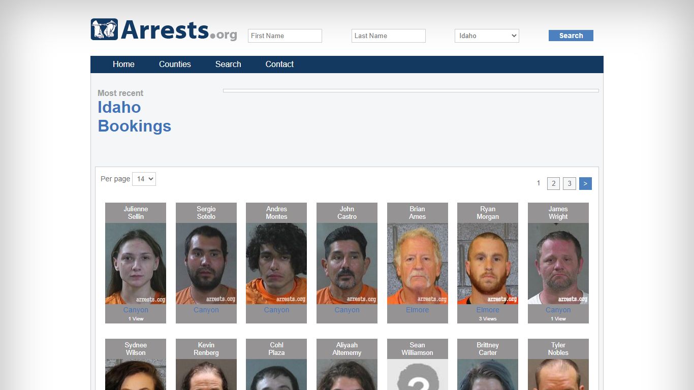 Idaho Arrests and Inmate Search